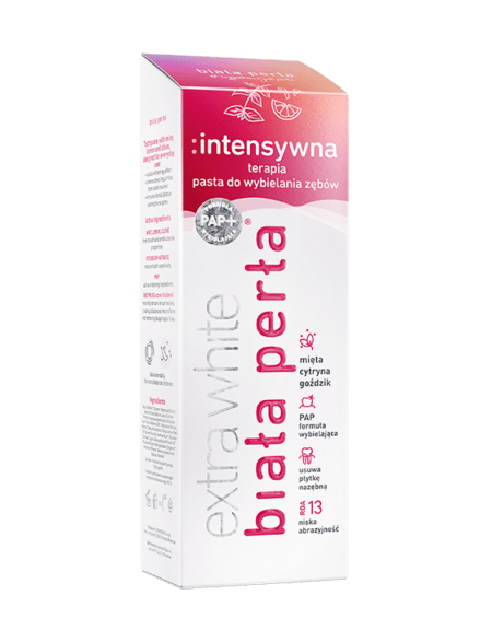 Wybielająca pasta do zębów :intensywna terapia