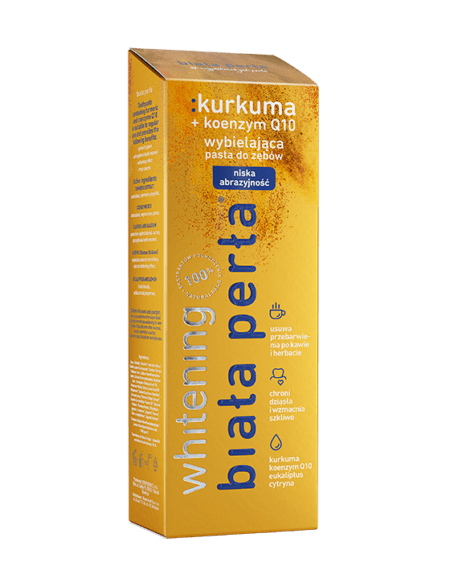 Wybielająca pasta do zębów :kurkuma + Q10