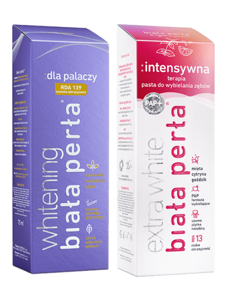 Zestaw wybielający :dla palaczy & :intensywna terapia