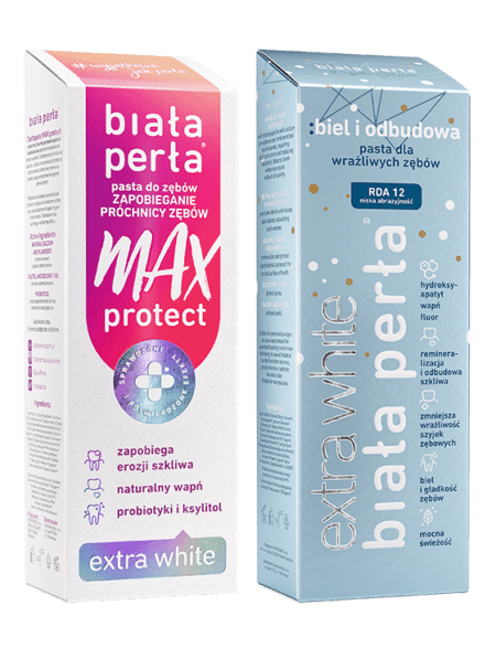 Zestaw wybielający MAX protect + :biel i odbudowa