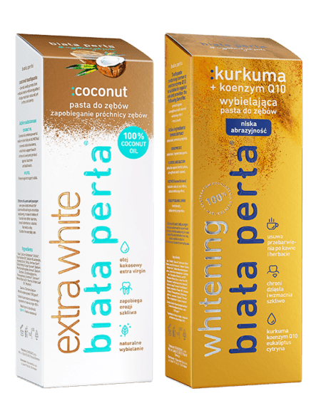 Zestaw wybielający :coconut & :kurkuma+Q10