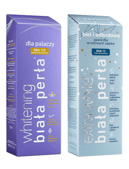 Zestaw wybielający :dla palaczy & :i biel odbudowa