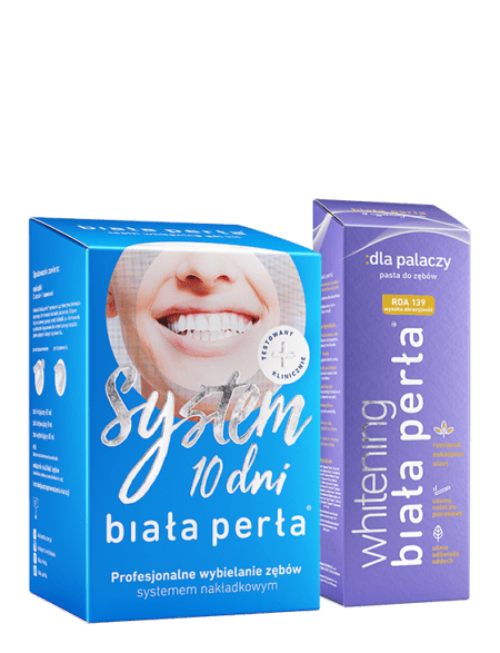 Zestaw wybielający :system 10 dni & :dla palaczy
